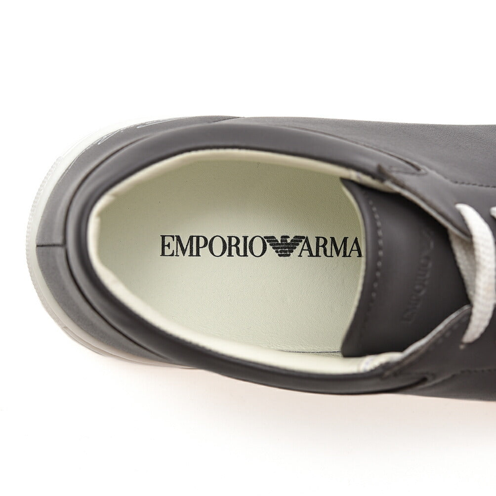 EMPORIO ARMANI カーフレザースニーカー