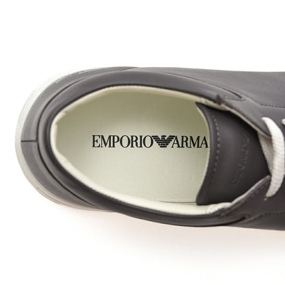 EMPORIO ARMANI カーフレザースニーカー