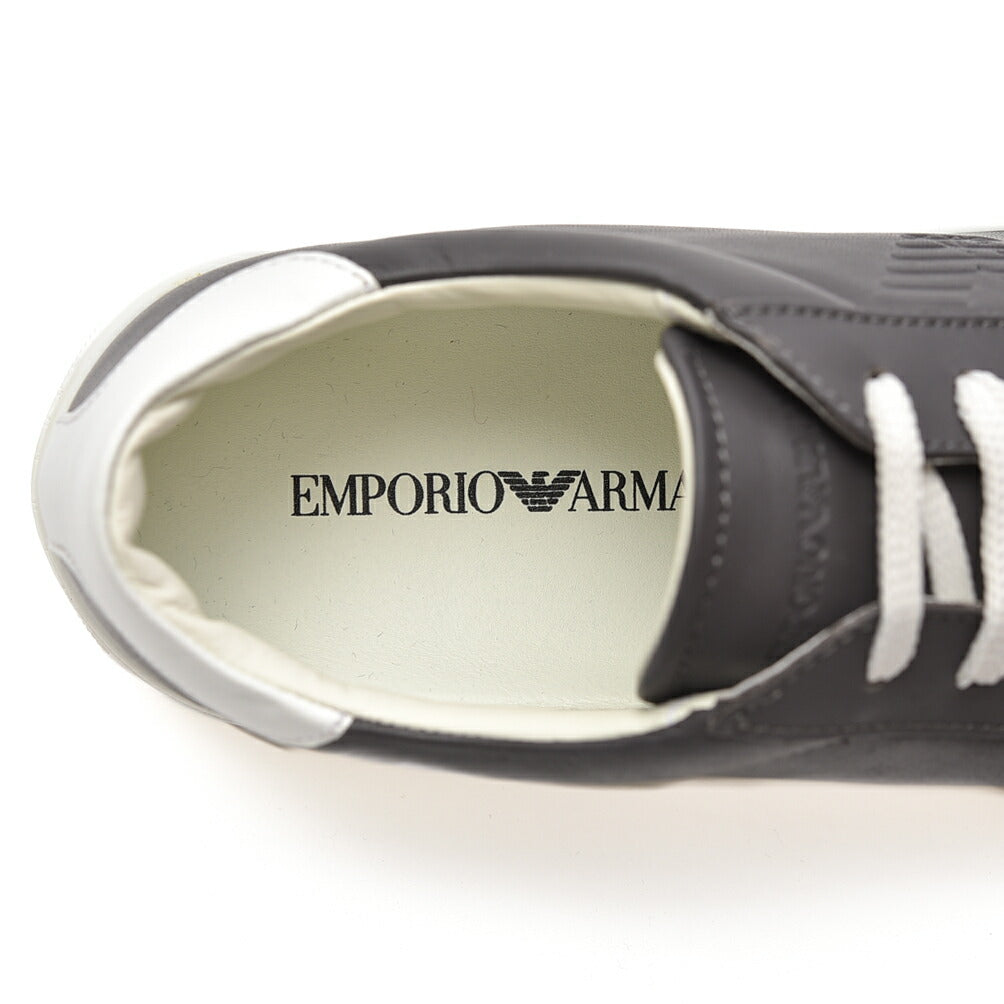 EMPORIO ARMANI カーフレザースニーカー