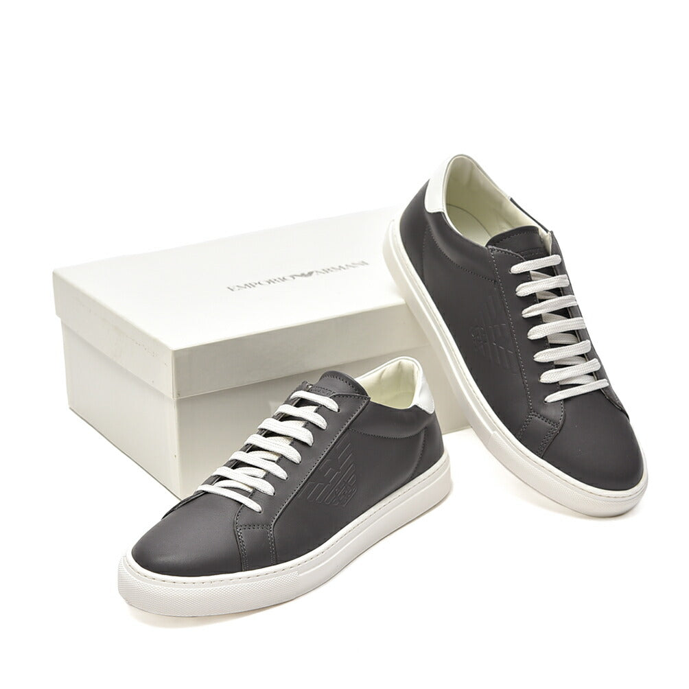 EMPORIO ARMANI カーフレザースニーカー