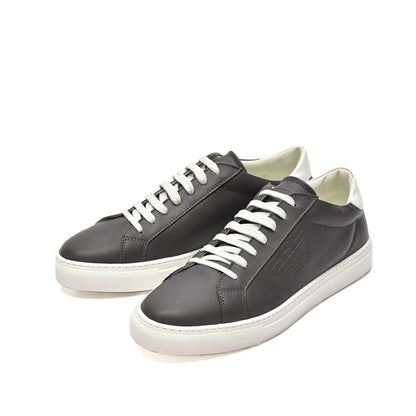 EMPORIO ARMANI カーフレザースニーカー