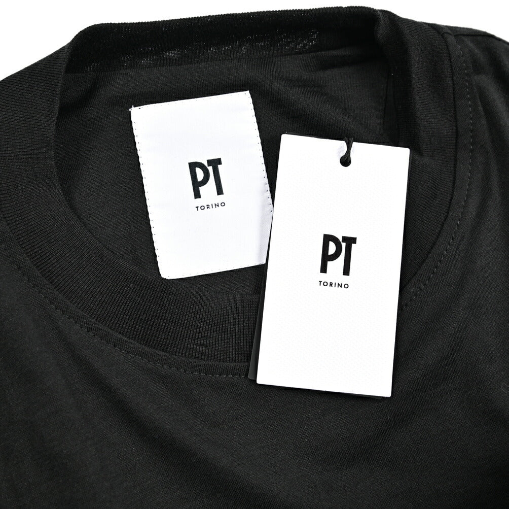 PT TORINO シルク混コットン 半袖Tシャツ