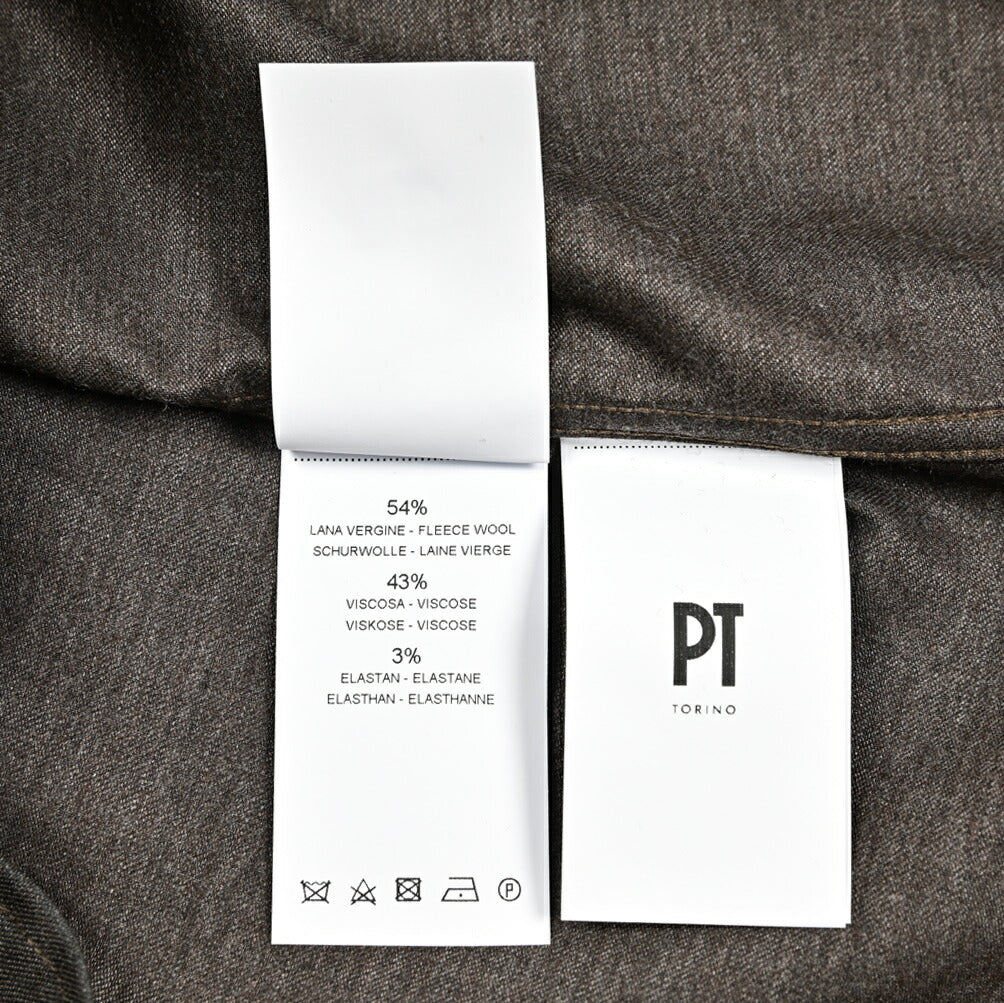 25-26AW PT TORINO レーヨン混ウール ストレッチシャツ