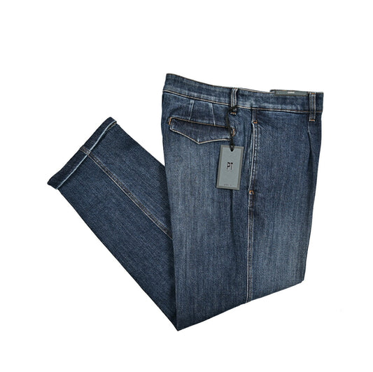 25-26AW PT TORINO "CHINO" LORD カシミヤ混コットン ワンタックデニムスラックス