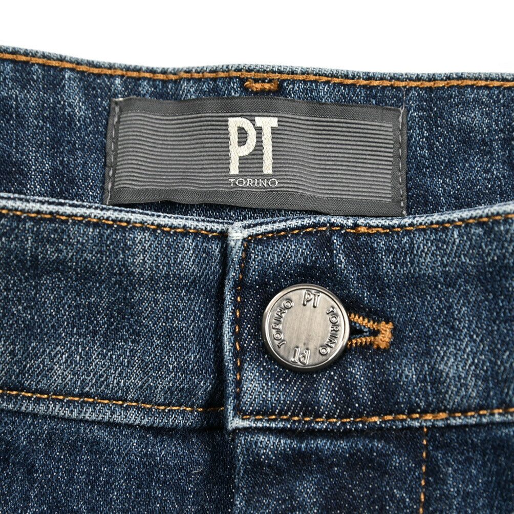 25-26AW PT TORINO "CHINO" LORD カシミヤ混コットン ワンタックデニムスラックス