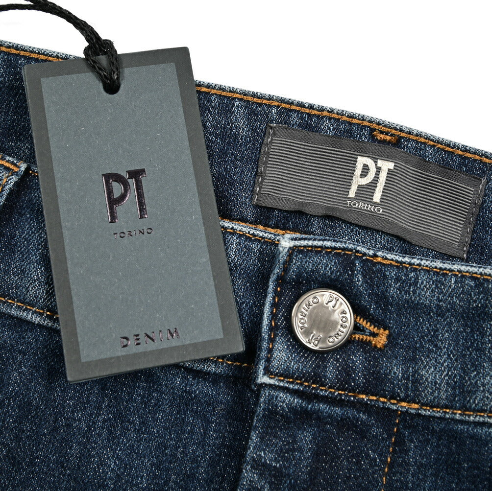 25-26AW PT TORINO "CHINO" LORD カシミヤ混コットン ワンタックデニムスラックス