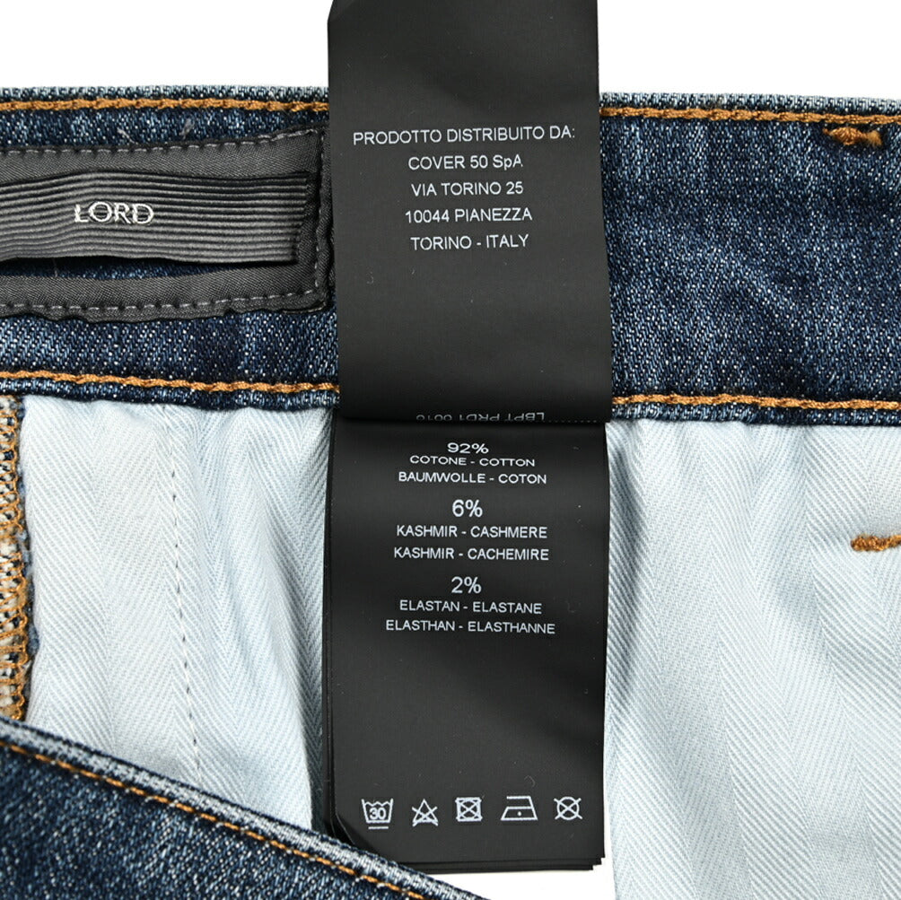 25-26AW PT TORINO "CHINO" LORD カシミヤ混コットン ワンタックデニムスラックス