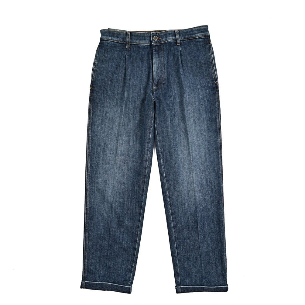 25-26AW PT TORINO "CHINO" LORD カシミヤ混コットン ワンタックデニムスラックス