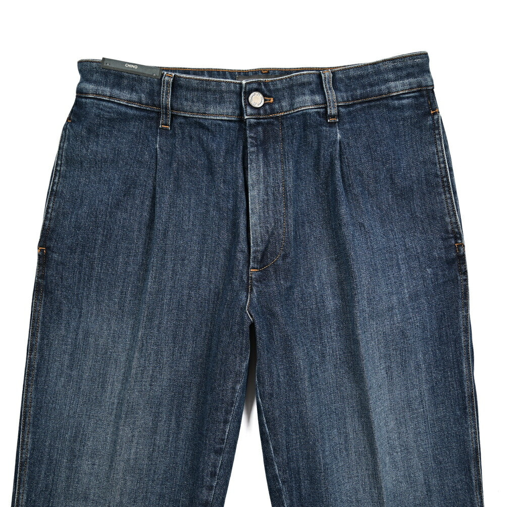 25-26AW PT TORINO "CHINO" LORD カシミヤ混コットン ワンタックデニムスラックス