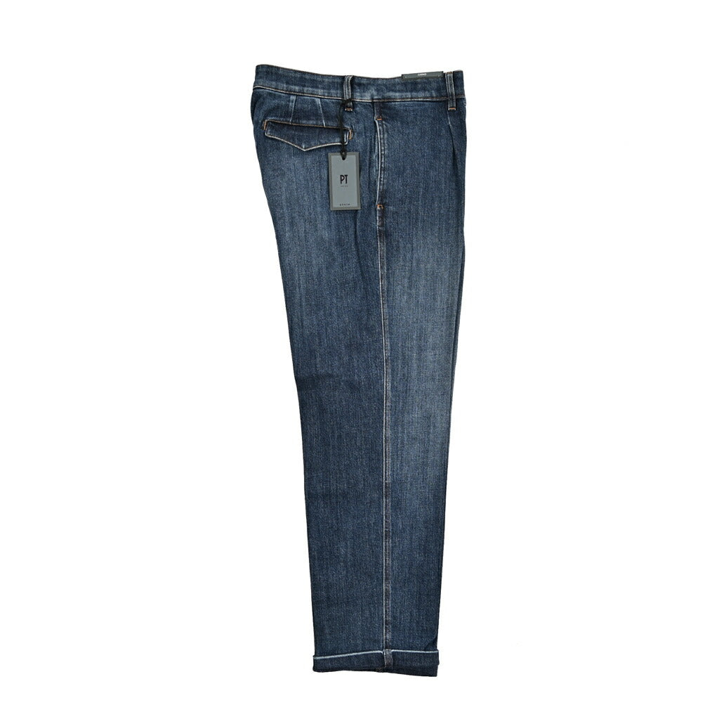 25-26AW PT TORINO "CHINO" LORD カシミヤ混コットン ワンタックデニムスラックス