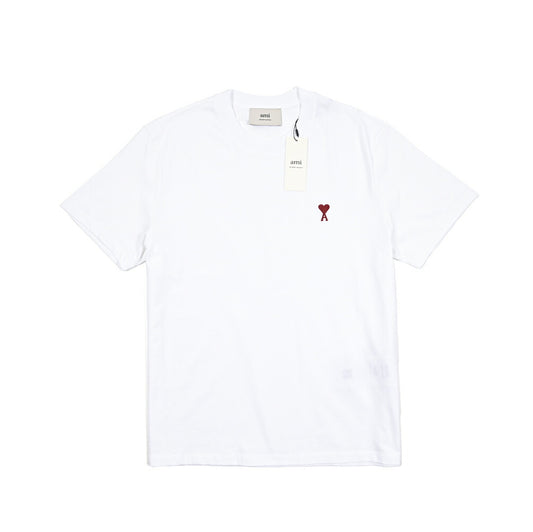 25-26AW AMI PARIS コットン100% ワンポイントロゴTシャツ