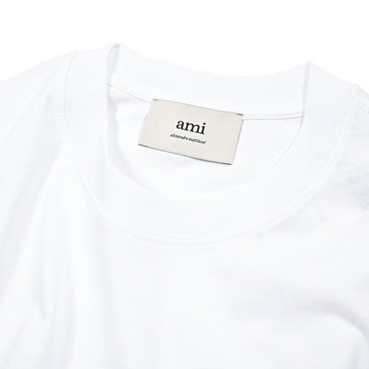 25-26AW AMI PARIS コットン100% ワンポイントロゴTシャツ