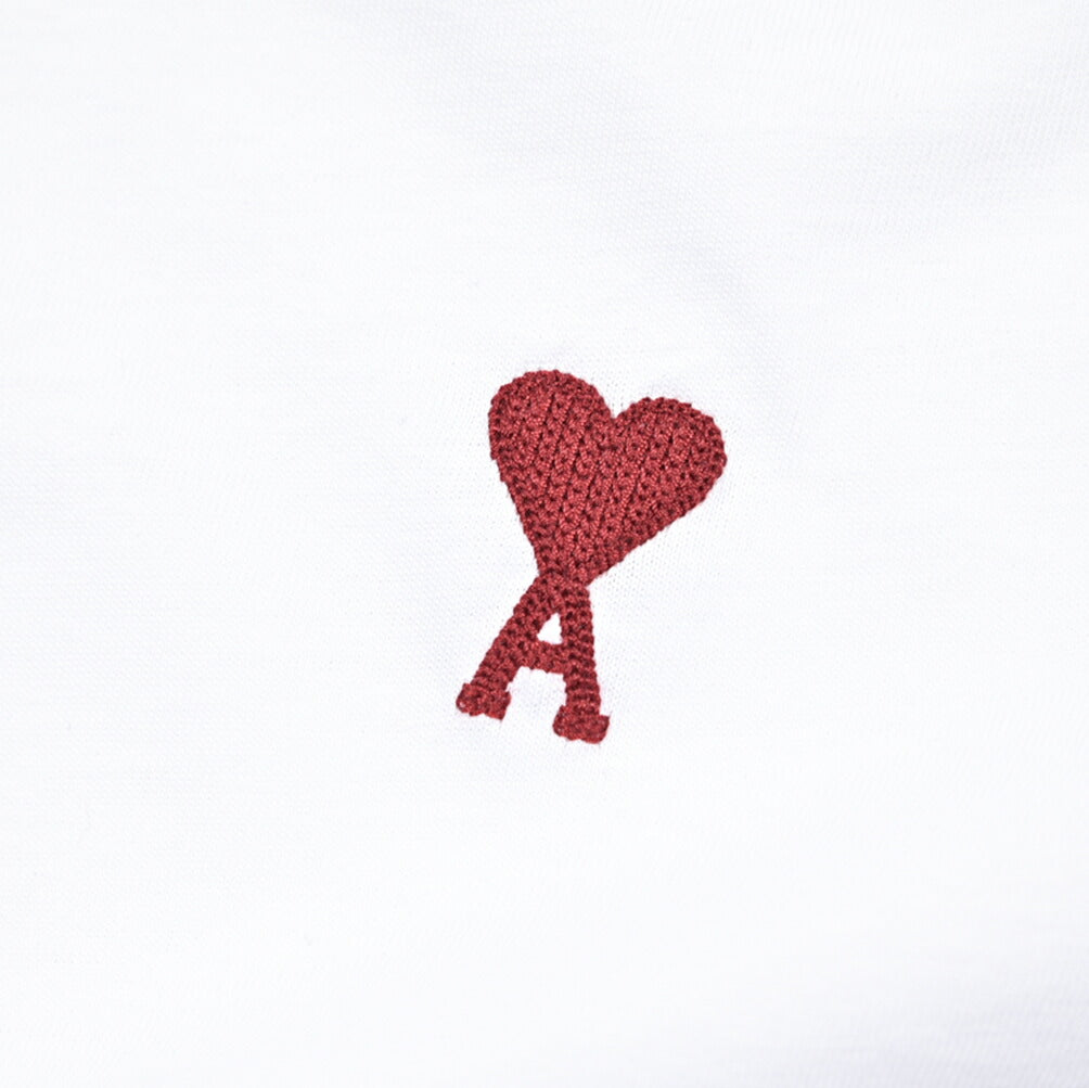 25-26AW AMI PARIS コットン100% ワンポイントロゴTシャツ