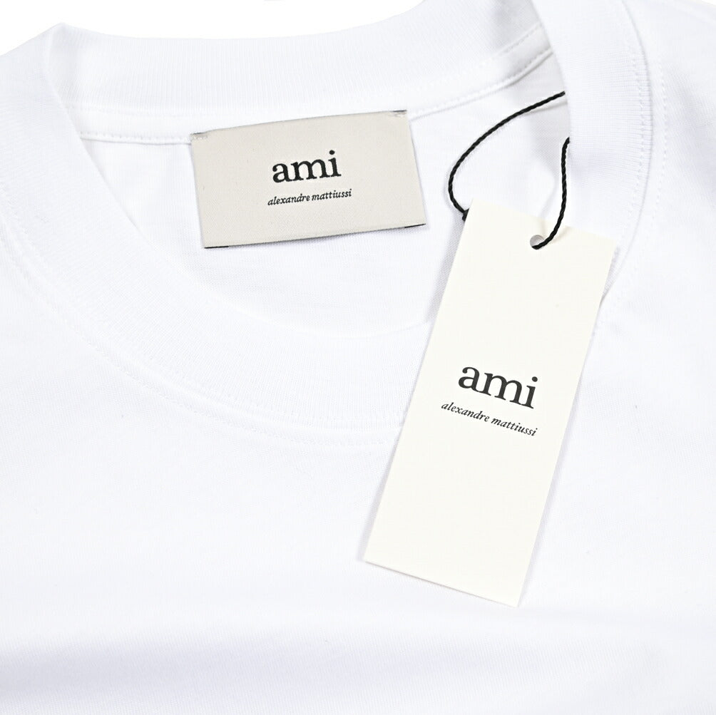 25-26AW AMI PARIS コットン100% ワンポイントロゴTシャツ