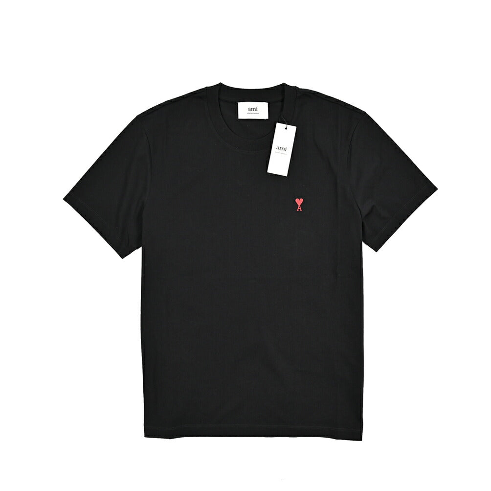 25-26AW AMI PARIS コットン100% ワンポイントロゴTシャツ