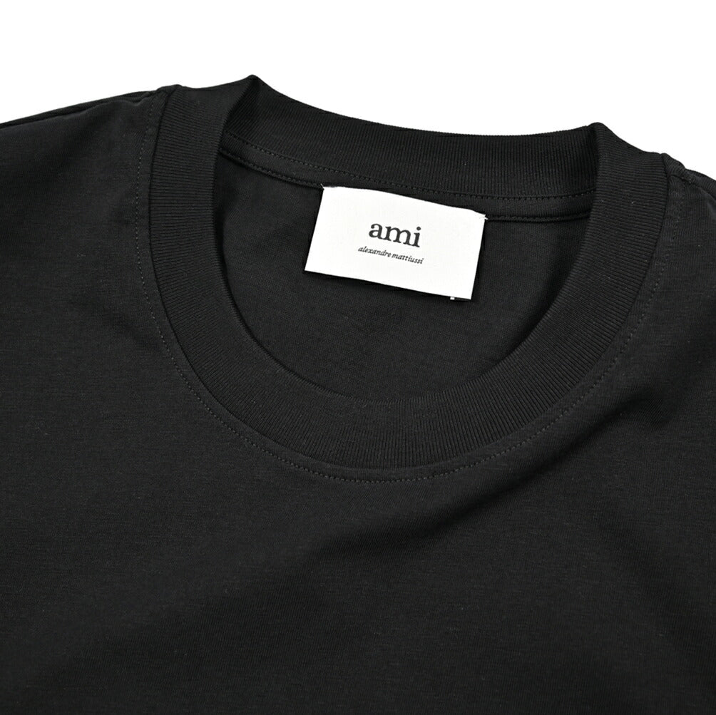 25-26AW AMI PARIS コットン100% ワンポイントロゴTシャツ