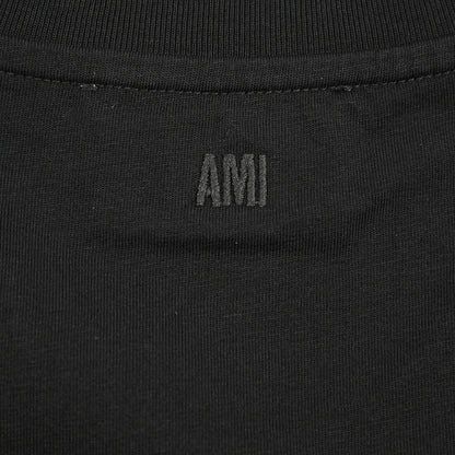 25-26AW AMI PARIS コットン100% ワンポイントロゴTシャツ