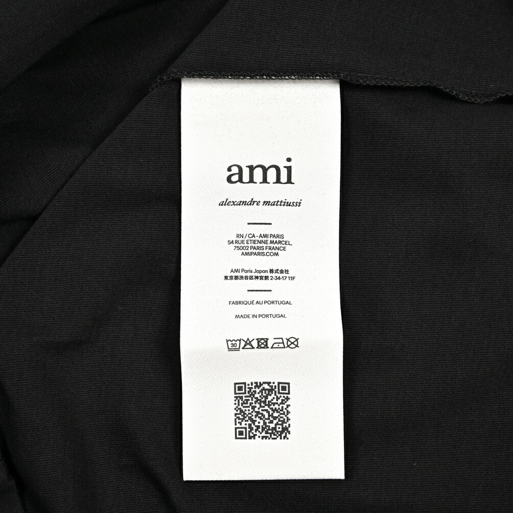 25-26AW AMI PARIS コットン100% ワンポイントロゴTシャツ