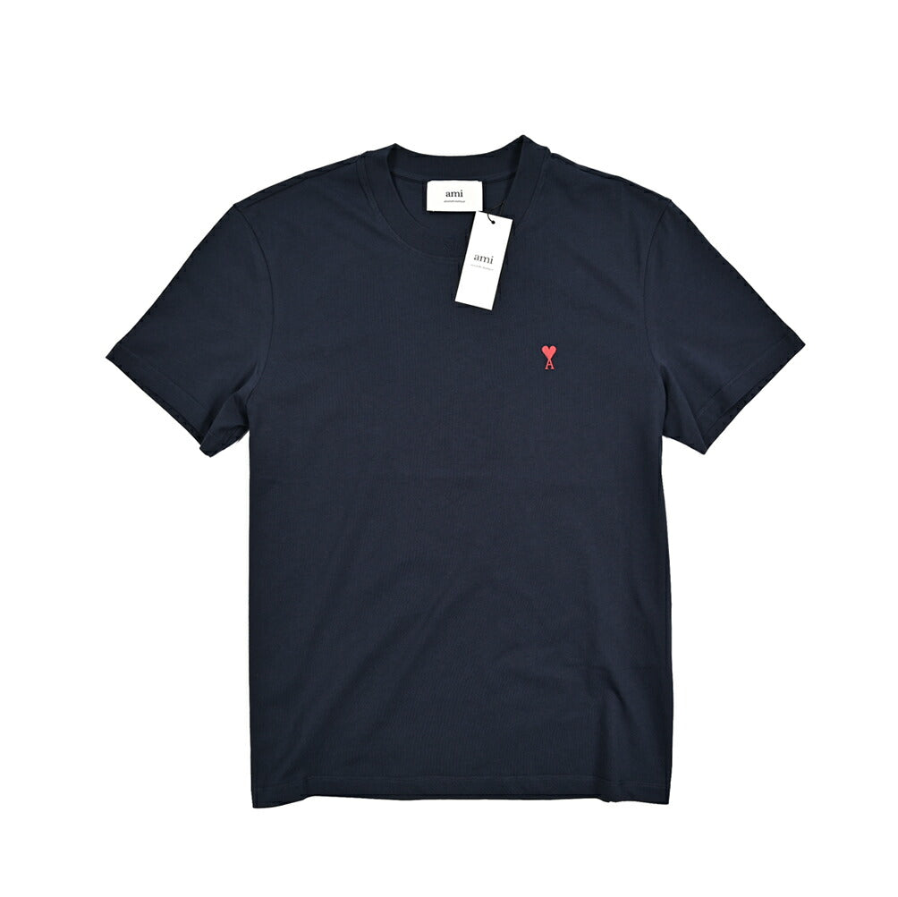 25-26AW AMI PARIS コットン100% ワンポイントロゴTシャツ
