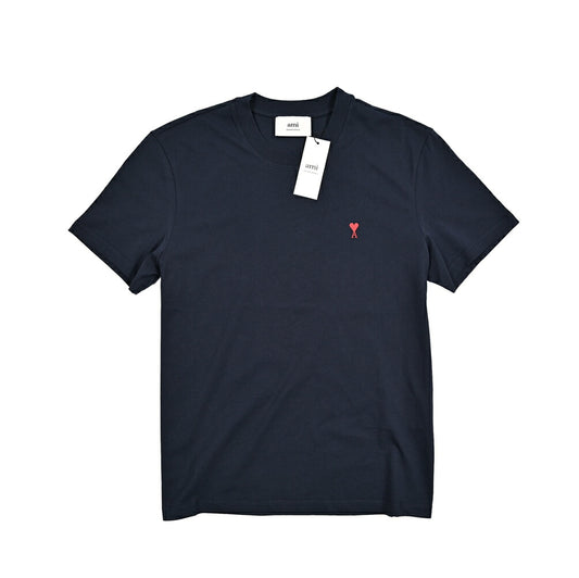 25-26AW AMI PARIS コットン100% ワンポイントロゴTシャツ