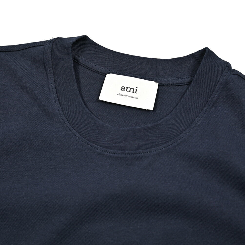 25-26AW AMI PARIS コットン100% ワンポイントロゴTシャツ