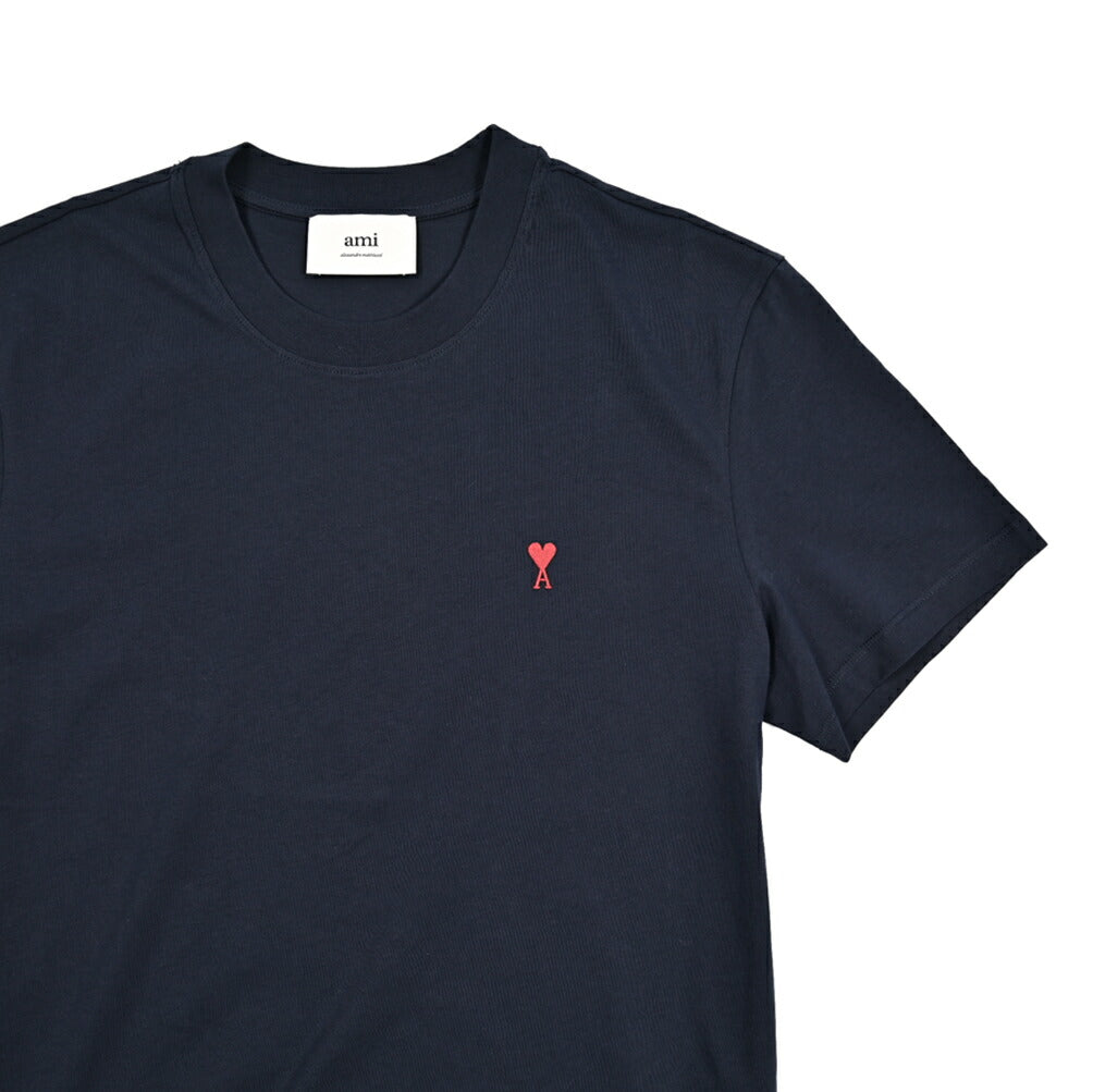25-26AW AMI PARIS コットン100% ワンポイントロゴTシャツ