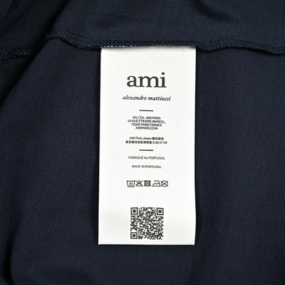 25-26AW AMI PARIS コットン100% ワンポイントロゴTシャツ