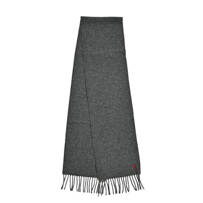 25-26AW AMI PARIS ウール100% ワンポイントロゴマフラー