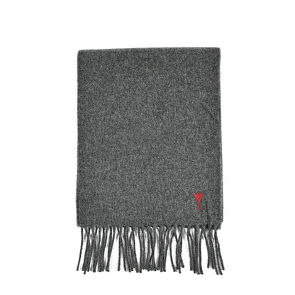 25-26AW AMI PARIS ウール100% ワンポイントロゴマフラー