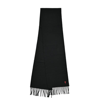 25-26AW AMI PARIS ウール100% ワンポイントロゴマフラー