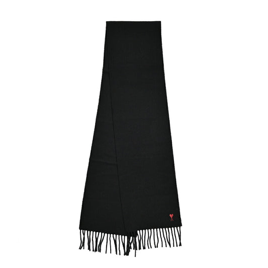 25-26AW AMI PARIS ウール100% ワンポイントロゴマフラー