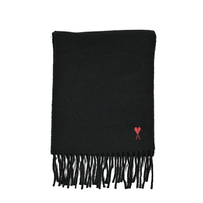 25-26AW AMI PARIS ウール100% ワンポイントロゴマフラー