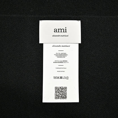 25-26AW AMI PARIS ウール100% ワンポイントロゴマフラー