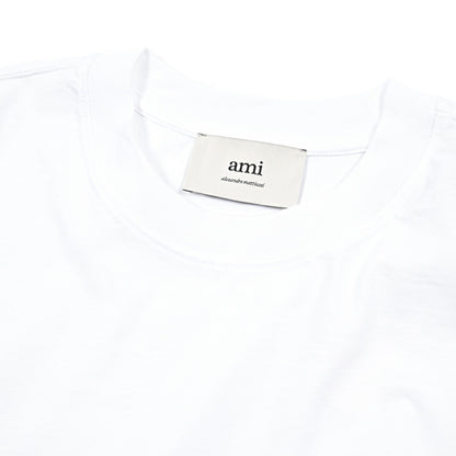 25-26AW AMI PARIS コットン100% ワンポイントロゴ長袖 Tシャツ