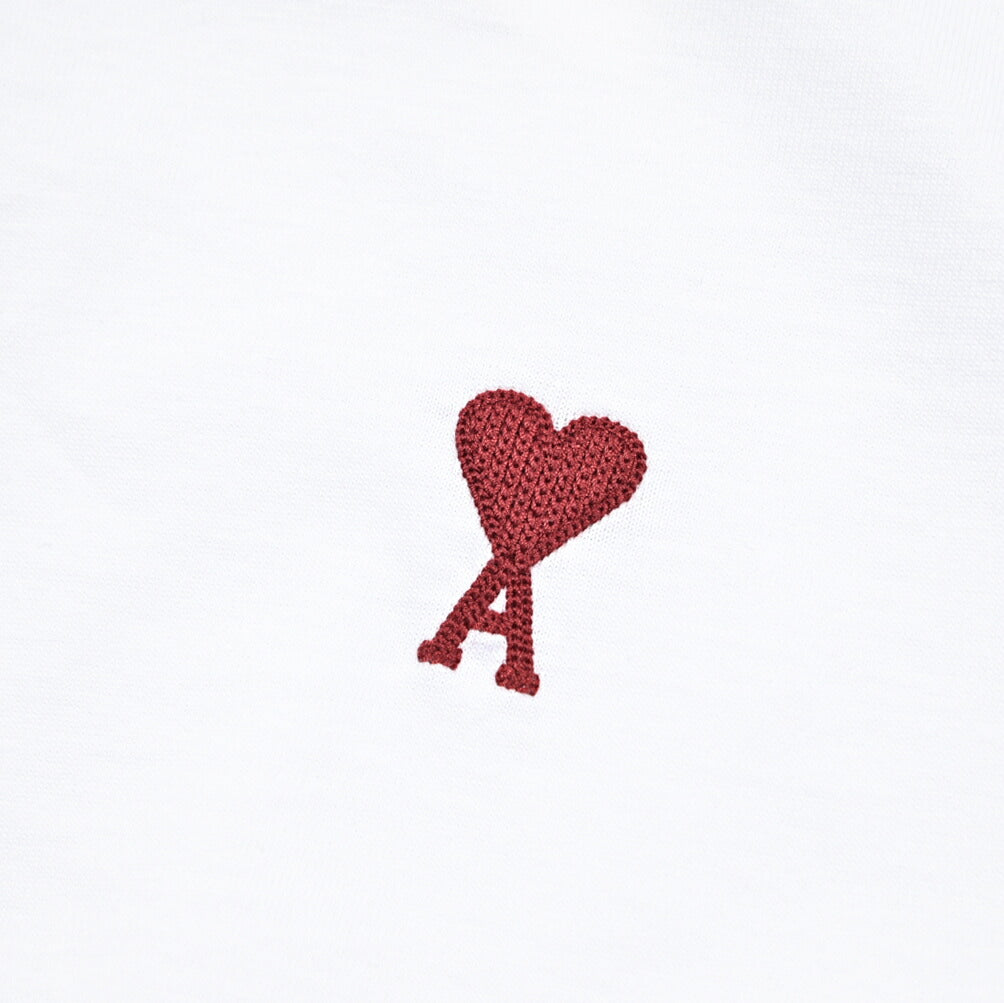 25-26AW AMI PARIS コットン100% ワンポイントロゴ長袖 Tシャツ