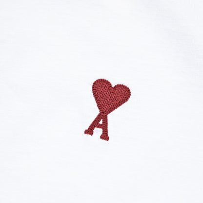 25-26AW AMI PARIS コットン100% ワンポイントロゴ長袖 Tシャツ