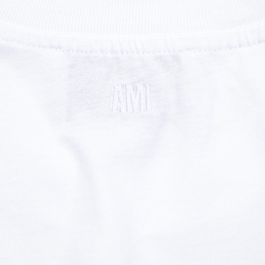 25-26AW AMI PARIS コットン100% ワンポイントロゴ長袖 Tシャツ