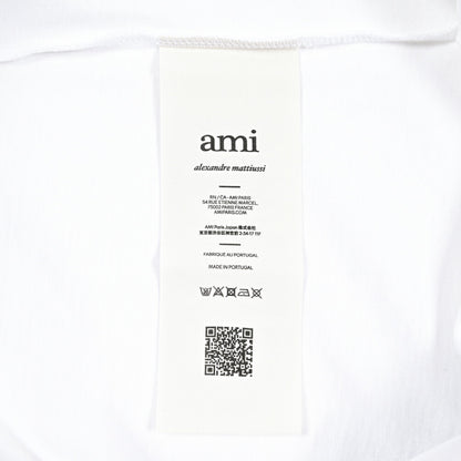 25-26AW AMI PARIS コットン100% ワンポイントロゴ長袖 Tシャツ