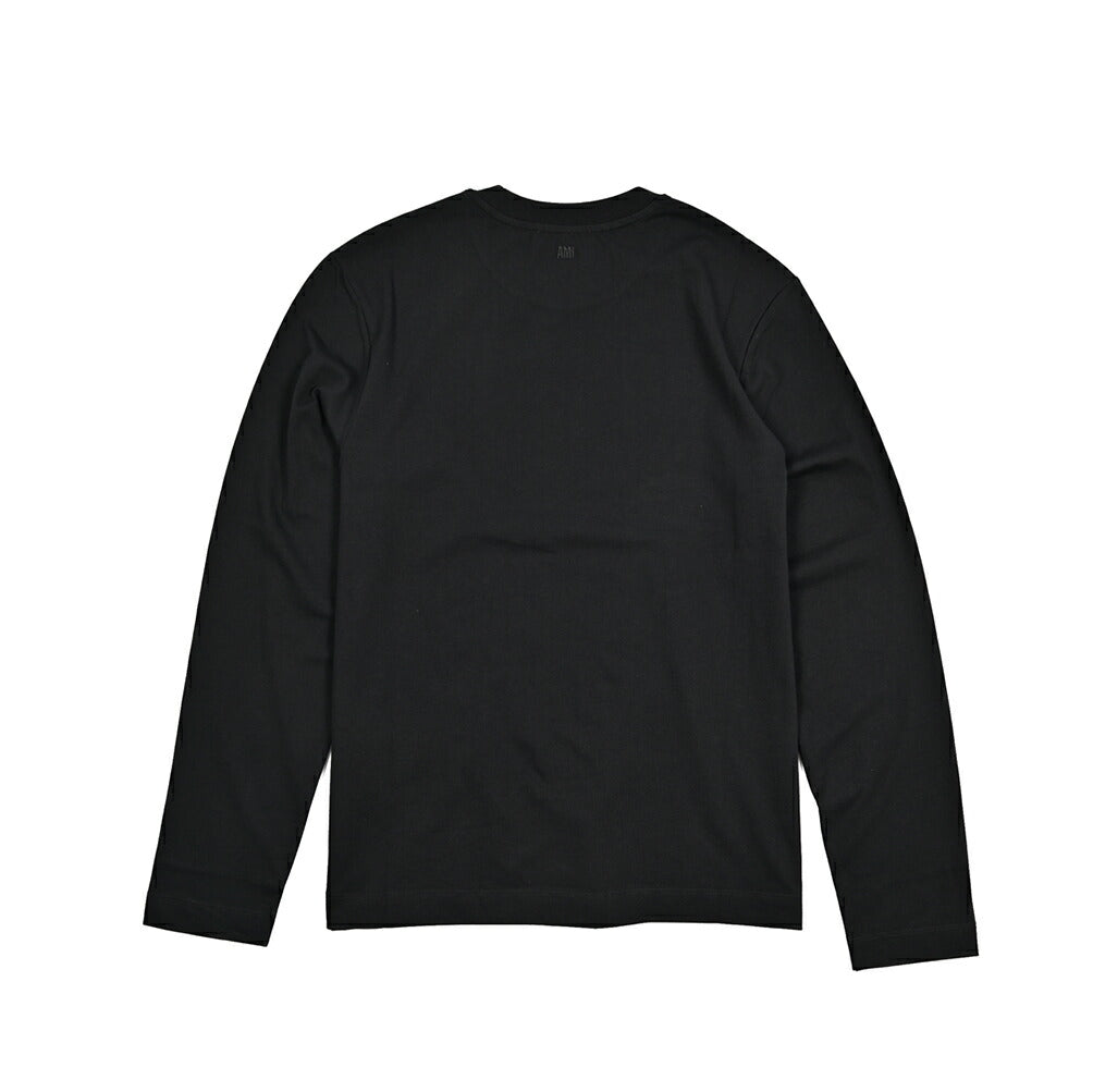 25-26AW AMI PARIS コットン100% ワンポイントロゴ長袖 Tシャツ