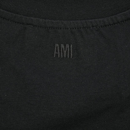 25-26AW AMI PARIS コットン100% ワンポイントロゴ長袖 Tシャツ