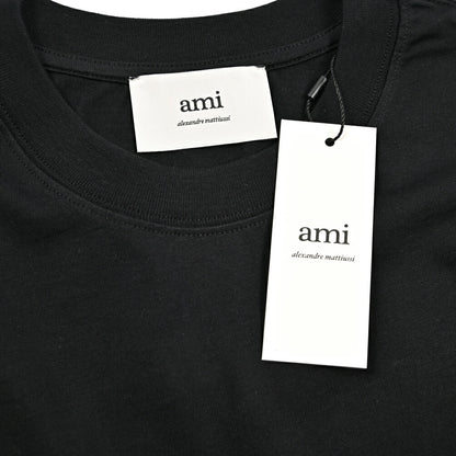 25-26AW AMI PARIS コットン100% ワンポイントロゴ長袖 Tシャツ
