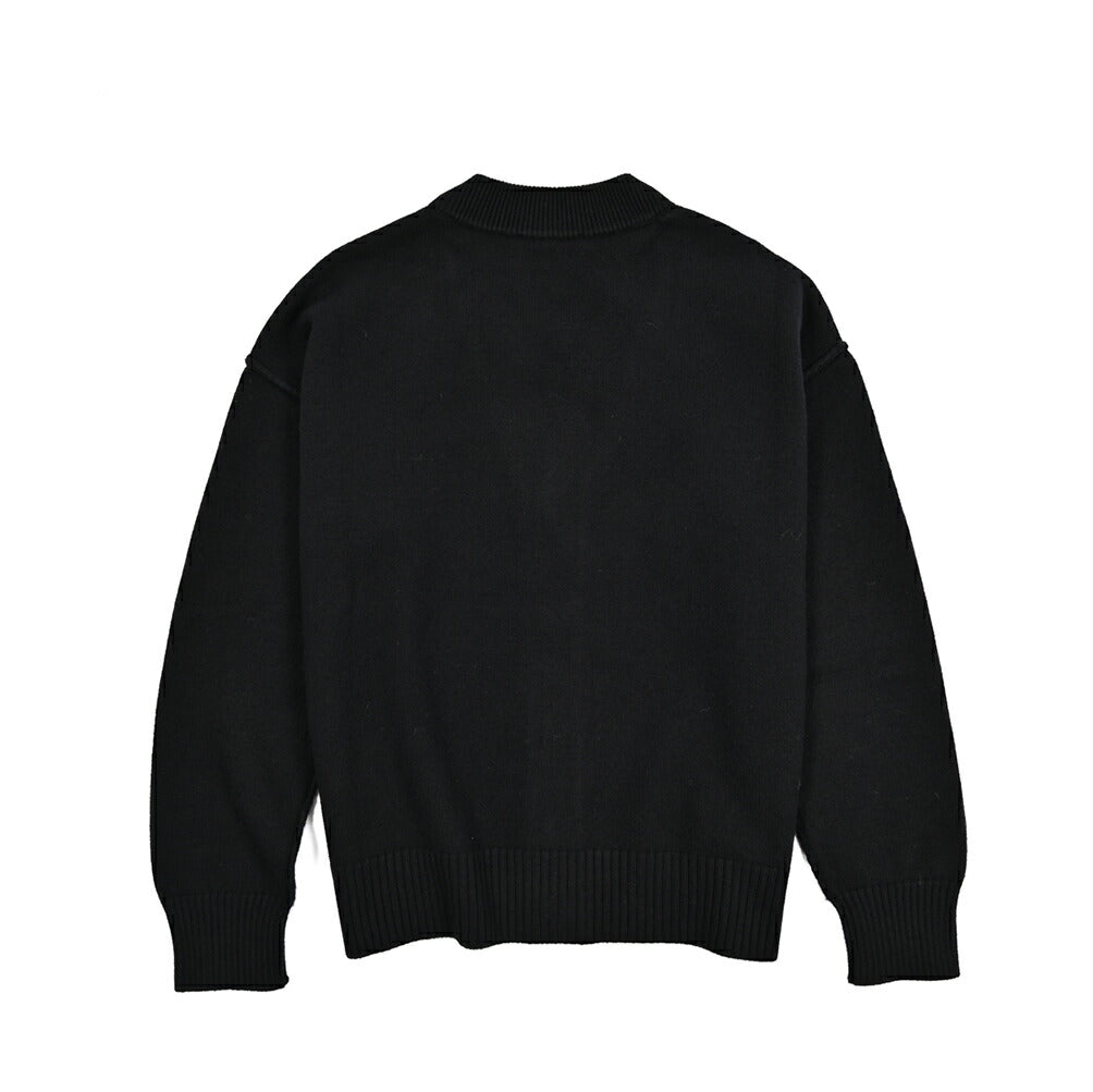 25-26AW AMI PARIS ヴァージンウール100% ワンポイントロゴニットカーディガン