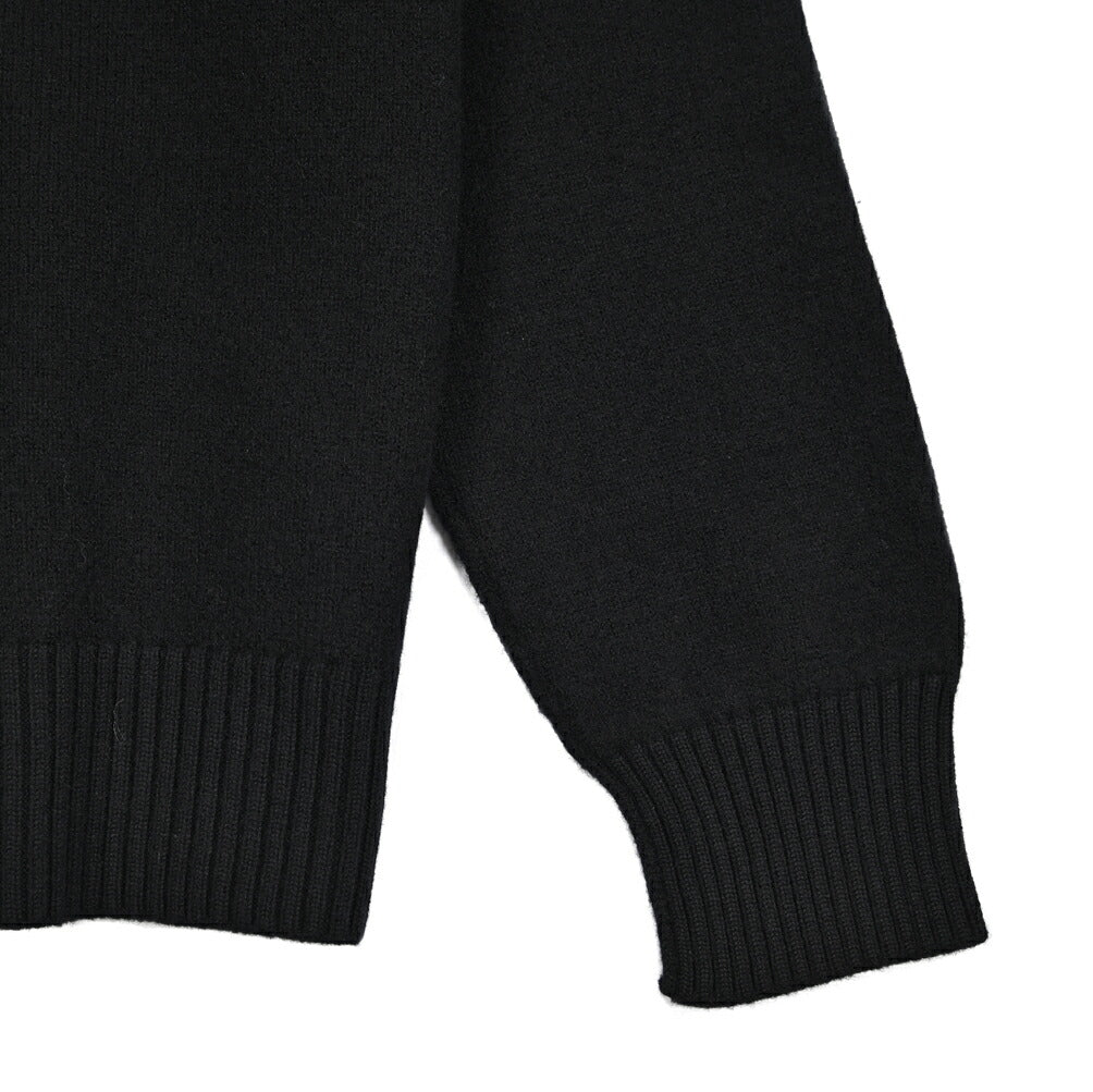 25-26AW AMI PARIS ヴァージンウール100% ワンポイントロゴニットカーディガン