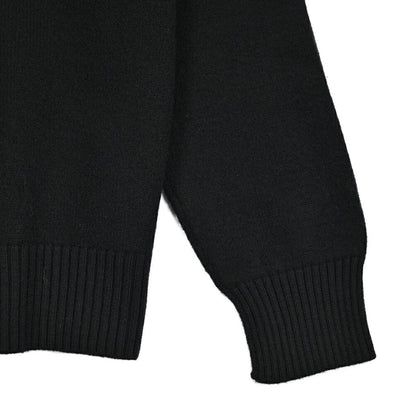 25-26AW AMI PARIS ヴァージンウール100% ワンポイントロゴニットカーディガン