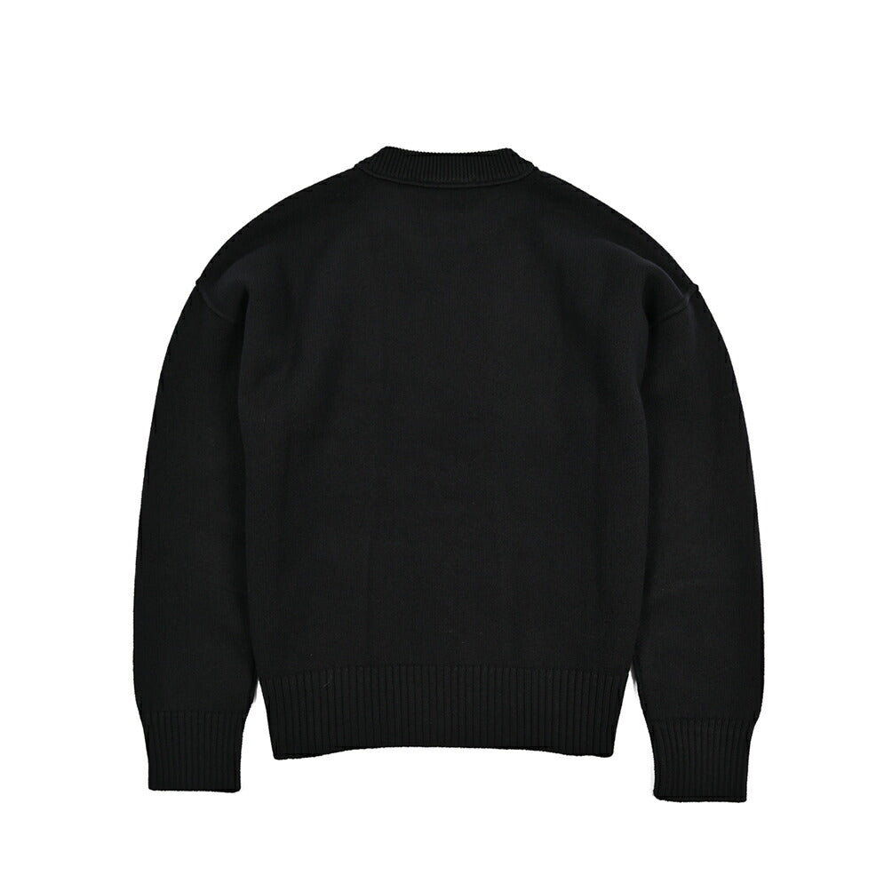 25-26AW AMI PARIS ヴァージンウール100% ワンポイントロゴニットセーター