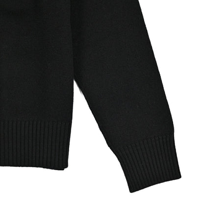 25-26AW AMI PARIS ヴァージンウール100% ワンポイントロゴニットセーター