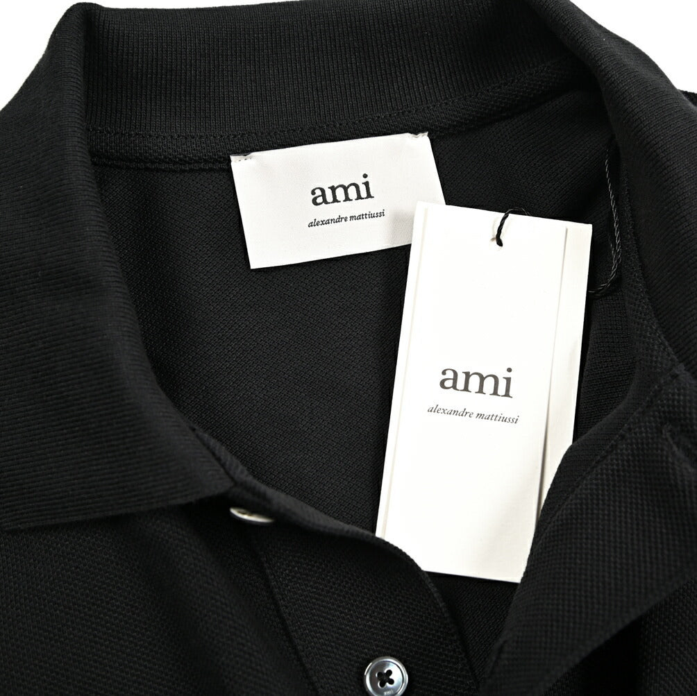 25-26AW AMI PARIS コットン100% ワンポイントロゴポロシャツ