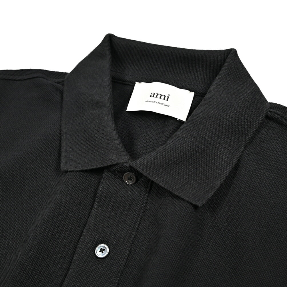 25-26AW AMI PARIS コットン100% ワンポイントロゴポロシャツ