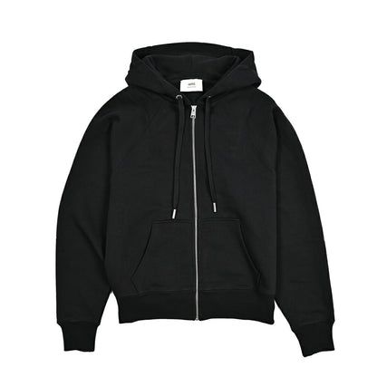 25-26AW AMI PARIS コットン100% ジップアップスウェットパーカー