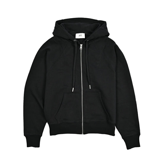 25-26AW AMI PARIS コットン100% ジップアップスウェットパーカー